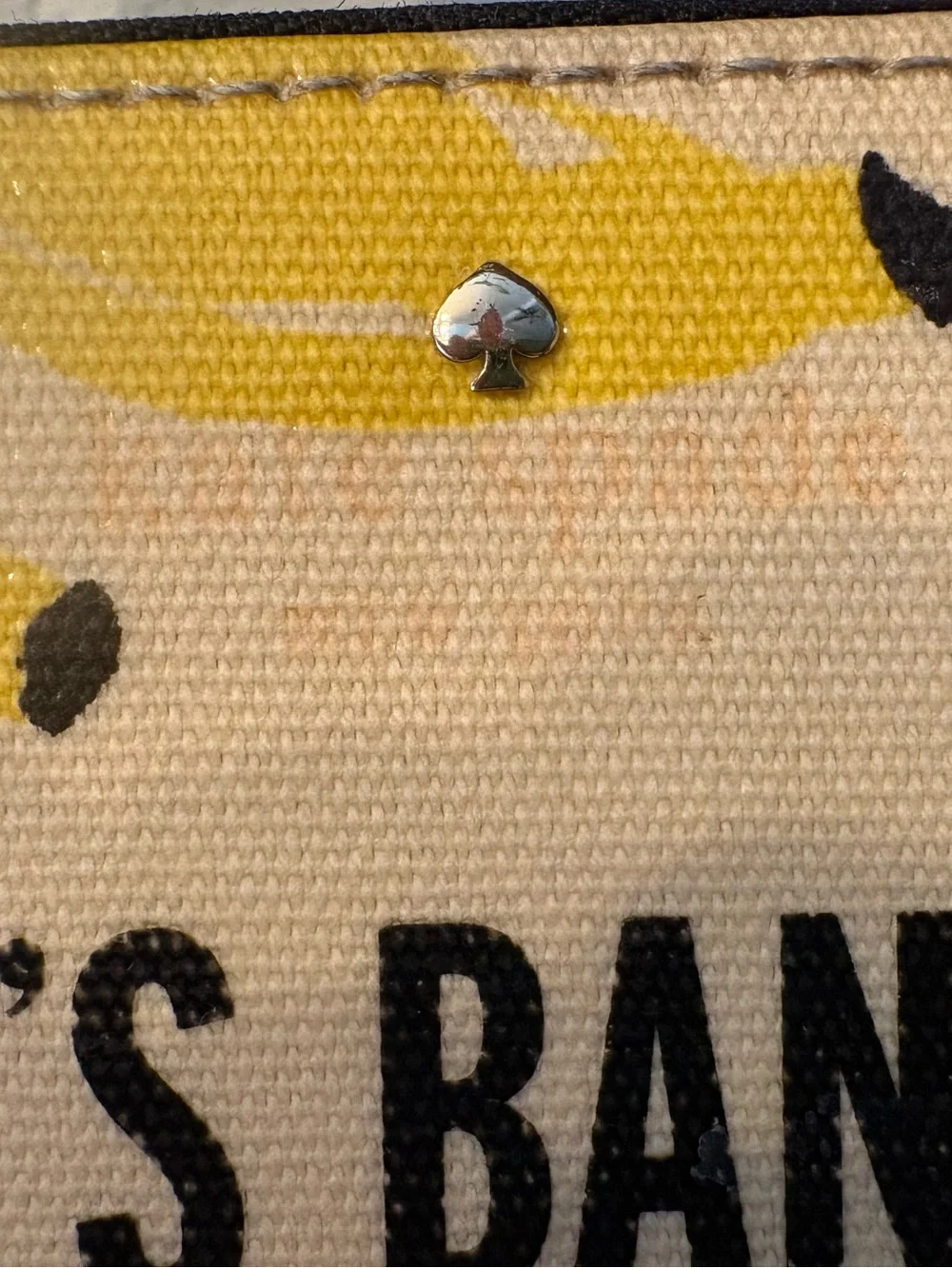 KATE SPADE - That’s Bananas Yellow Canvas Wallet